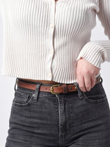 Damesriem Met Studs Whitney Leder Biba Bruin belt WHIT3A-vue-porte