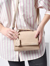 Cross Body Tas Casual Carly Leder Burkely Beige casual carly 29-vue-porte