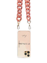 Ketting Voor Telefoonhoesje La coque francaise Roze chaine LE304679