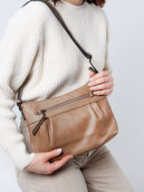 Cross Body Tas Gracieuse Hexagona Bruin gracieuse 316746-vue-porte
