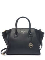 Handtas Avril Leder Michael kors Zwart avril F2G4VS3L