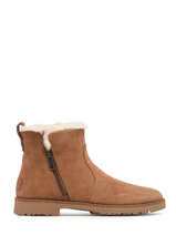 Boots Romely Zip Uit Leder Ugg Bruin women 1123850