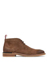 Chelsea Boots Pilot Desert Uit Leder Schmoove Bruin men RJBL3166