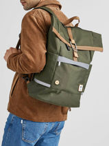 Rugzak 1 Compartiment Met 15" Laptopvak Faguo Groen backpack 22LU0904-vue-porte