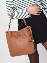 Schoudertas Romy Leder Mac douglas Bruin romy S-vue-porte