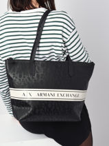 Schoudertas Armani exchange Zwart eva CC744-vue-porte