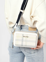 Cross Body Tas Iconic Tommy Tommy hilfiger Wit iconic tommy AW11997-vue-porte