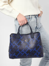 Handtas Iconic Tommy Tommy hilfiger Blauw iconic tommy AW12824-vue-porte