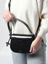 Cross Body Tas Gisele Le tanneur Zwart gisele TGIS1205-vue-porte