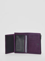 Portemonnee Etincelle Nubuck Leder Etrier Violet etincelle nubuck EETN619-vue-porte