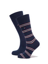 Herensokken Tommy Stripe 2 Paar Tommy hilfiger Veelkleurig socks men 71220242