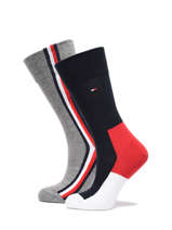 Herensokken 2 Paar Tommy hilfiger Rood socks men 47101001