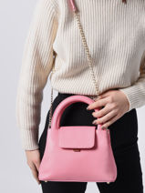 Handtas Carla Leder Lancaster Roze carla 18-vue-porte