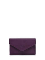 Portefeuille Etincelle Nubuck Leder Etrier Violet etincelle nubuck EETN469