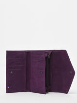 Portefeuille Etincelle Nubuck Leder Etrier Violet etincelle nubuck EETN469-vue-porte