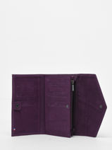 Portefeuille Leder Etrier Violet etincelle nubuck EETN701-vue-porte