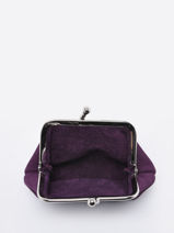 Portemonnee Etincelle Nubuck Leder Etrier Violet etincelle nubuck EETN654-vue-porte