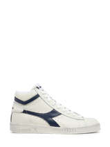 Sneakers Game High Waxed Uit Leder Diadora Wit unisex 89999060