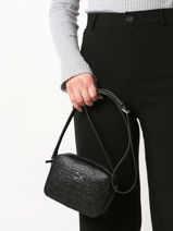 Cross Body Tas Re-lock Calvin klein jeans Zwart re-lock K610199-vue-porte