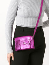 Cross Body Tas Ultraviolet Leder Paul marius Roze ultraviolet UV-vue-porte