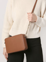 Cross Body Tas Jet Set Travel Michael kors Bruin jet set S4GTVC3L-vue-porte