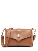 Cross Body Tas Foulonne Double Leder Lancaster Bruin foulonne double 53