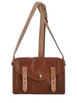 Cross Body Tas Mini Indispensable Leder Paul marius Bruin vintage MINI