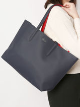 Omkeerbare Shoppingtas Anna Lacoste Blauw anna NF2142AA-vue-porte