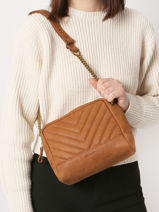 Cross Body Tas Vintage Leder Nat et nin Bruin vintage RIO-vue-porte