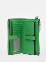 Portefeuille New Hamilton Leder Michael kors Groen jet set F9SAFW4L-vue-porte
