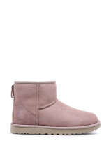 Classic Mini 2 Laarzen Uit Leder Ugg Roze women 1016222