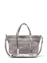 Cross Body Tas Baby Cabas Linnen Vanessa bruno Grijs cabas lin 31V40410