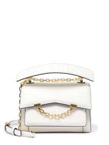 Cross Body Tas Karl Seven Grainy Leder Karl lagerfeld Wit karl seven 225W3081