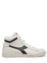 Sneakers Game High Waxed Uit Leder Diadora Wit unisex 89999060