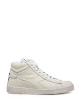 Sneakers Game High Waxed Uit Leder Diadora Wit unisex 89999060