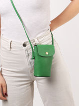 Longchamp Epure Etui ipod/cd Blauw-vue-porte