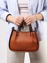 Handtas Grained Miniprix Bruin grained F3611-vue-porte