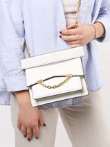 Cross Body Tas Karl Seven Grainy Leder Karl lagerfeld Wit karl seven 225W3081-vue-porte