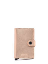 Kaarthouder Metallic Leder Secrid Roze metal MME