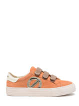 Sneakers Arcade Straps Side Uit Leder No name Oranje women GEGC0435