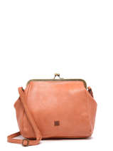 Cross Body Tas Heritage Leder Biba Oranje heritage BT22