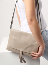 Cross Body Tas Caviar Leder Milano Beige caviar CA21062-vue-porte