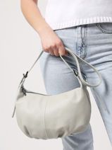Cross Body Tas Caviar Leder Milano Wit caviar CA22066-vue-porte
