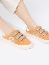 Sneakers Arcade Straps Side Uit Leder No name Oranje women GEGC0435-vue-porte