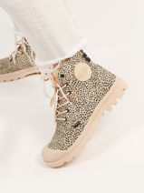 Boots Pampa Hi Safari Palladium Beige women 98617267-vue-porte
