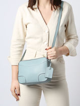 Cross Body Tas Romy Leder Le tanneur Blauw romy TROM1110-vue-porte