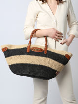 Strandtas Daphney Raffia En Leder Lauren ralph lauren Veelkleurig daphney 31885049-vue-porte