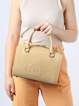 Handtas Fulgurant Leder Etrier Beige fulgurant EFUL036M-vue-porte