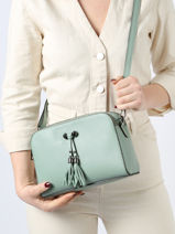 Cross Body Tas Caviar Leder Milano Blauw caviar CA21101-vue-porte