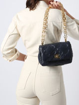Cross Body Tas Sophee Leder Lauren ralph lauren Blauw sophee 31885054-vue-porte